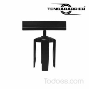This brochure holder fits over Tensabarrier retractable belt barriers