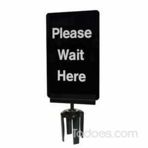 This Stanchion Sign Bracket is ideal to be used with 1/4" Tensator acrylic signs