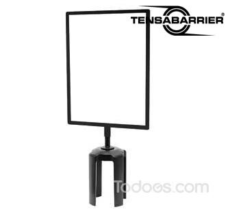 Stanchion Sign Frames for Tensabarrier Posts - Available in Standard and Heavy Duty
