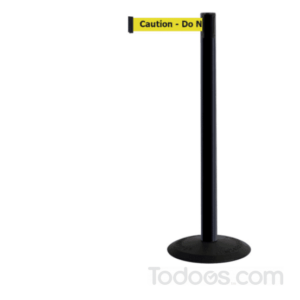 Tensabarrier 875 Retractable Belt barrier In Black Color