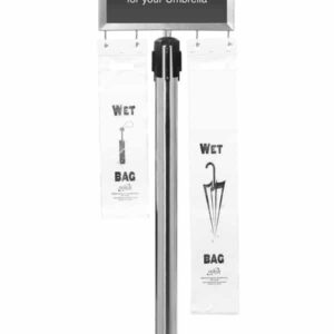 Avoid dangerous slip and fall accidents on your business or institutional premises with this umbrella bag stand