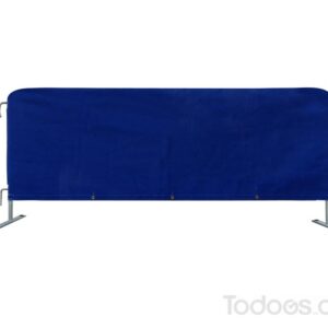 blue2 Solid color jackets for crowd control barriers