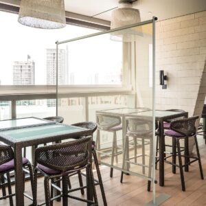 The Clear Room Safety Partition is ideal for the office, restaurant, salon, hotel lobby and any other environments that require social gathering.