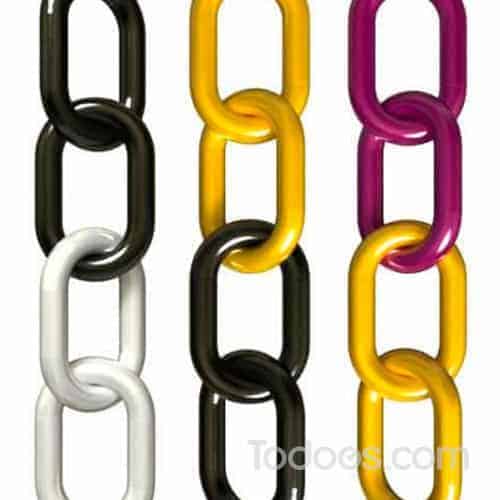 1in Plastic Chain - Bi Color Plastic Box Chain - 100Ft