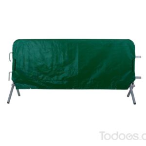 green Solid color jackets for crowd control barriers