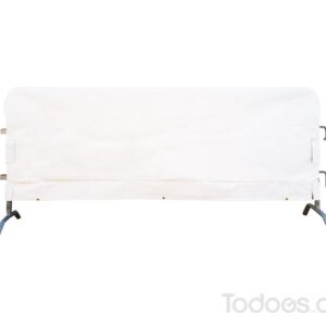 white Solid color jackets for crowd control barriers