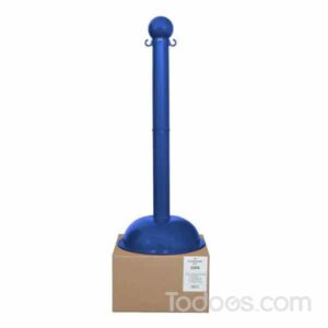 3″ Diameter Shipper Friendly Plastic Stanchion In Blue