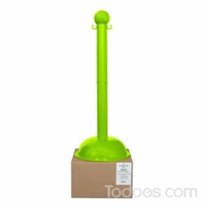 3″ Diameter Shipper Friendly Plastic Stanchion In Green