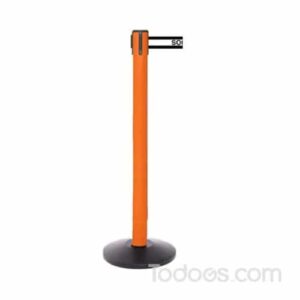 Crowd Control Pole and Safety Color Belt Stanchion Red Color Orange Color