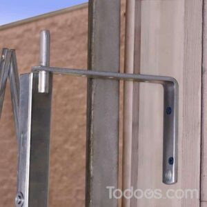 Scissor Gates: 6" - 9" Mounting Bracket for Single and Double Accordion Security Gates