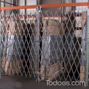 Accordion Gates: Double Fixed Metal Folding Security Gates