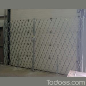 The double fixed accordion gate is ideal for quickly securing entryways, passages and other important areas while allowing light and air to flow freely. 
