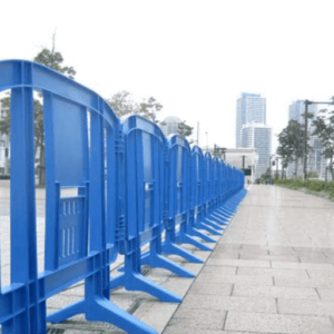 A Pedestrian Barricade Serves As A Psychological Defense