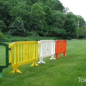 Movit 2 Meter Plastic Barriers In Multiple colors On The Grass