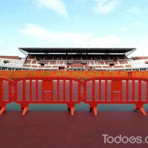 Movit 2 Meter Plastic Barriers Within a stadium