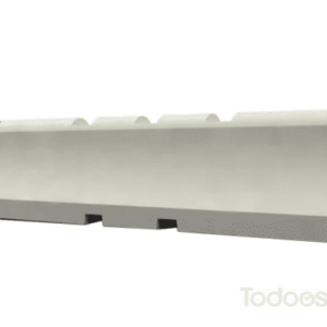 Plastic Jersey Barrier Low Profile In White Color