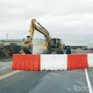 Water filled barricades protect work zones efficiently!