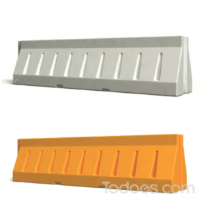 Plastic jersey barrier in multiple colors 31H 120L 24W