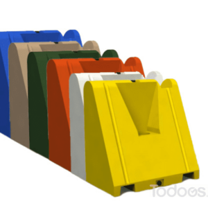 Water-filled Wedge Barrier in multiple colors