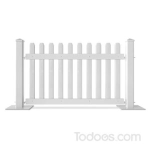 A Picket Fence Panel Defines Your Event Area