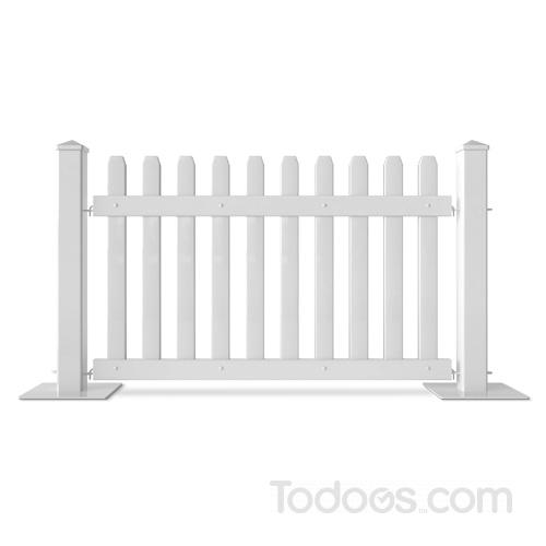 A Picket Fence Panel Defines Your Event Area