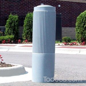 Ribbed Decorative Bollards have a unique ribbed look that will aesthetically improve any property or storefront