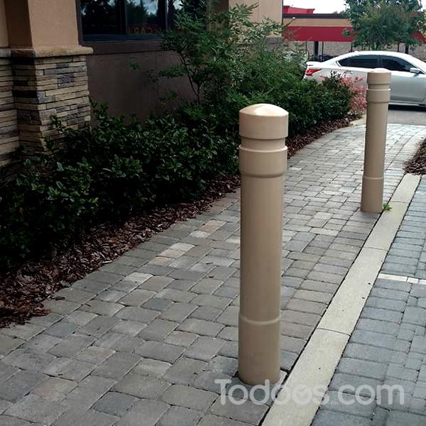 Our Decorative Covers are easily installed and are a cost-effective alternative to expensive cast iron, stainless steel or concrete bollards.