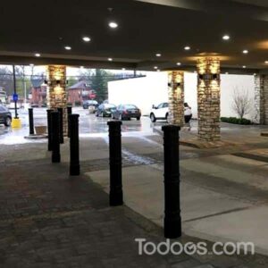 Ideal Shield Decorative Bumper Post Sleeves enhance the aesthetics of security posts and steel bollards.