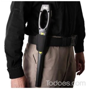 Keep your Garrett Superwand Metal Detector tucked away within hands reach with this simple belt holster.