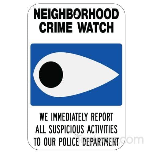 Grimco Neighborhood Crime Watch Sign