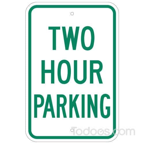 The 2 Hour Parking Sign Simplifies Parking Rules