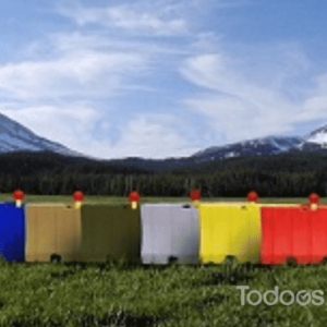 Available in unique blue, yellow, green and tan colors, these barriers provide maximum visibility, which is essential for safety on a highway. 