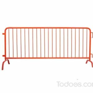 Steel Crowd Control Barrier 8' Orange - Champion in Outdoor Barriers