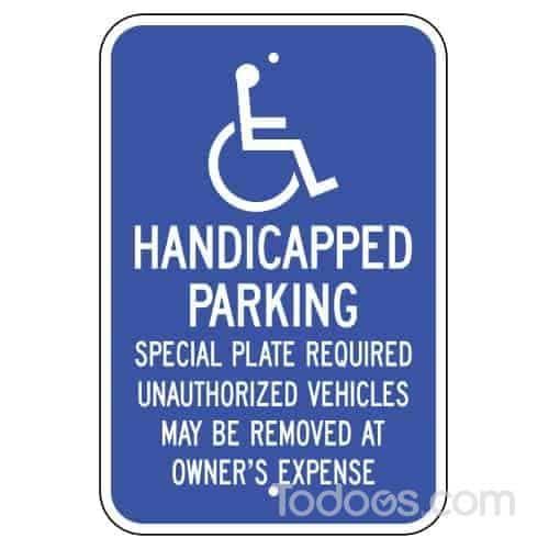 Grimco Handicapped Parking Sign (Massachusetts)