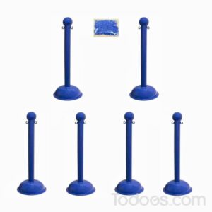 Plastic Stanchions And Chains In A Complete Stanchion Kit