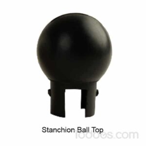 The stanchion ball top adds a touch of sophistication to the retractable belt barrier