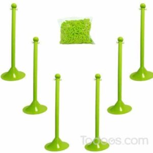 If you want, you can also use a row of connected plastic stanchions