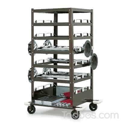 A Stanchion Storage Cart Helps Move & Store Stanchions