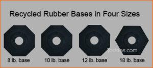 Delineator Rubber Bases