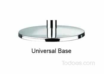 The universal stanchion base is designed for better accessibility.