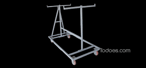 Basic Push Cart holds 8 barricades and can be pushed by hand