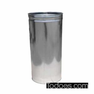 Galvanized liner for Witt Metal Indoor Trash Can keeps the 15-gallon trash can's casing clean