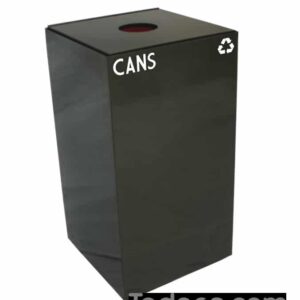 Witt Geocube Metal Indoor Recycling Trash Can for Cans and Bottles - 28 Gallon allows you to mix and match your unique combination and choose an easy recycling program