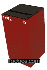 Witt Geocube Metal Indoor Recycling Trash Can for Paper - 28 Gallon allows you to mix and match your unique combination and choose an easy recycling program