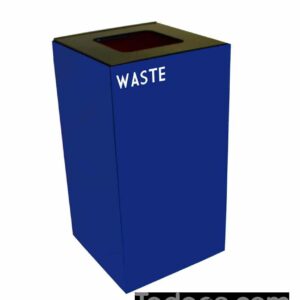 Witt Geocube Metal Indoor Recycling Trash Can for Waste - 28 Gallon is made of fire-safe steel · Available in 4 vibrant colors and 4 lid options