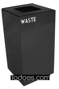 Witt Geocube Metal Indoor Recycling Trash Can for Waste - 28 Gallon is made of fire-safe steel · Available in 4 vibrant colors and 4 lid options