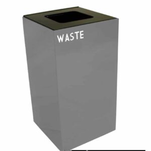 Witt Geocube Metal Indoor Recycling Trash Can for Waste - 28 Gallon allows you to mix and match your unique combination and choose an easy recycling program