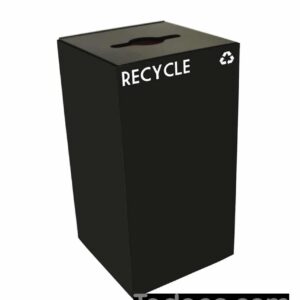 Witt Geocube Metal Indoor Recycling Trash Can - 28 Gallon allows you to mix and match your unique combination and choose an easy recycling program