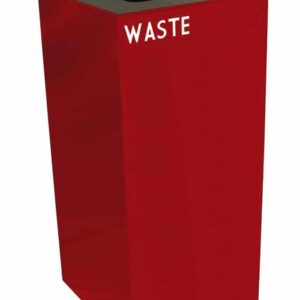 Witt Geocub Metal Indoor Recycling Trash Can for Waste is constructed of fire-safe steel · Available in 4 vibrant colors and 4 lid options