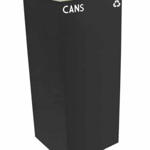 Witt Geocube Metal Indoor Recycling Trash Can for Cans and Bottles allows you to mix and match your unique combination and choose an easy recycling program